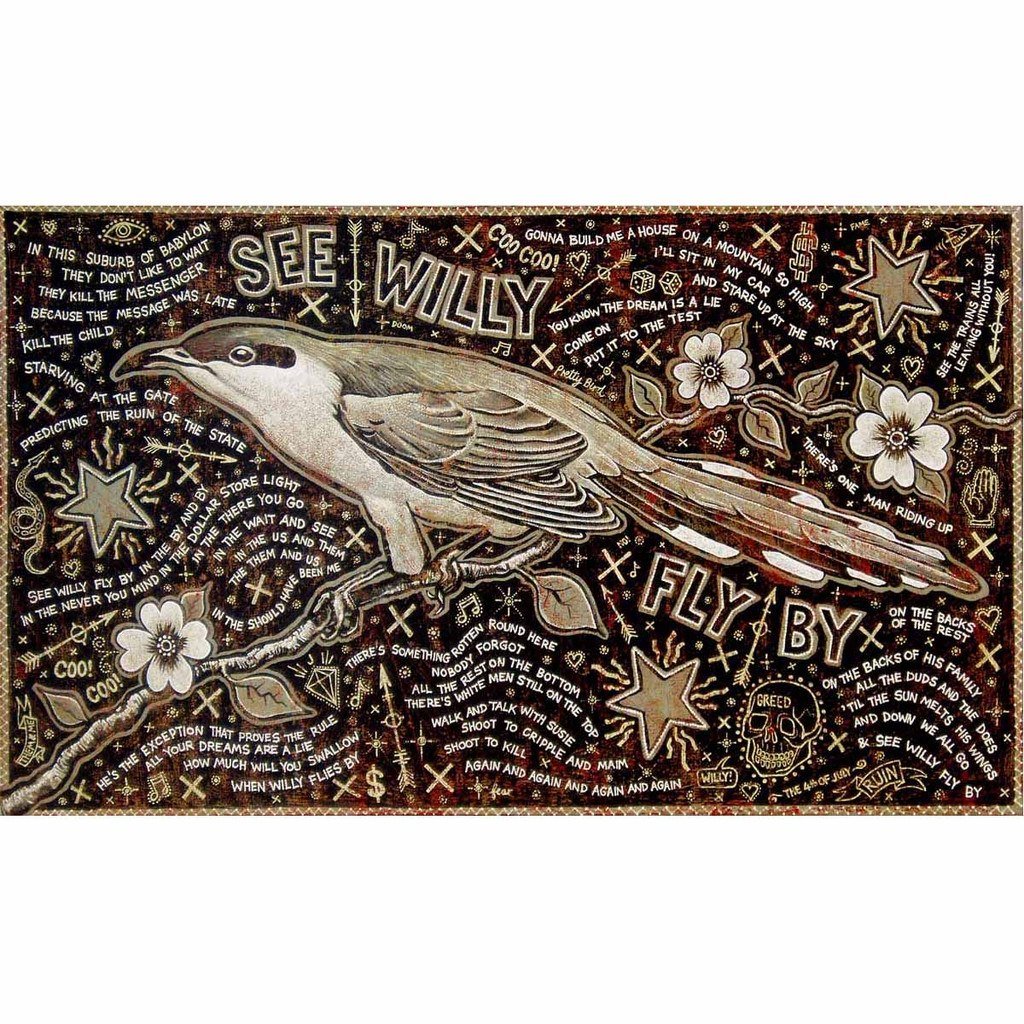 See Willy Fly By - Song Paintings Print #8 Jon Langford