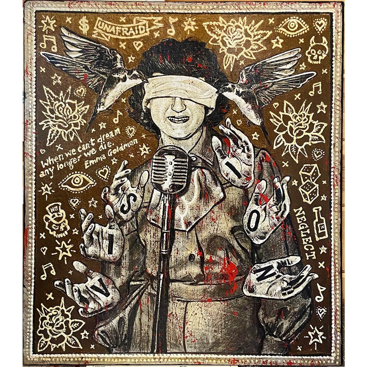 Vision - Large Print - Emma Goldman Jon Langford