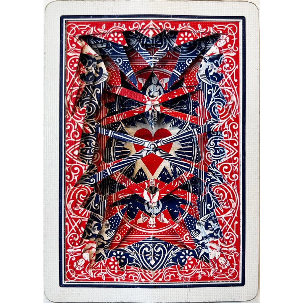 Carved Cards - Red & Blue Dan Levin