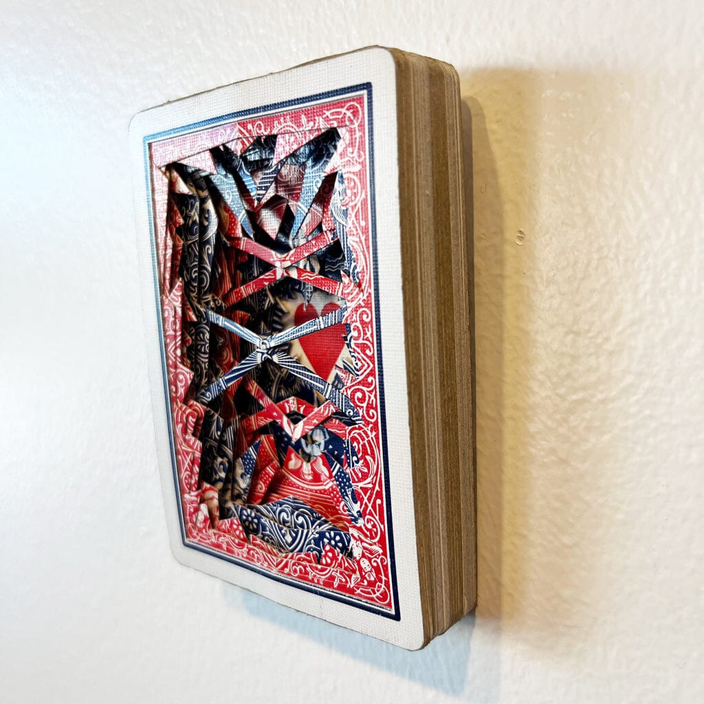 Carved Cards - Red & Blue Dan Levin