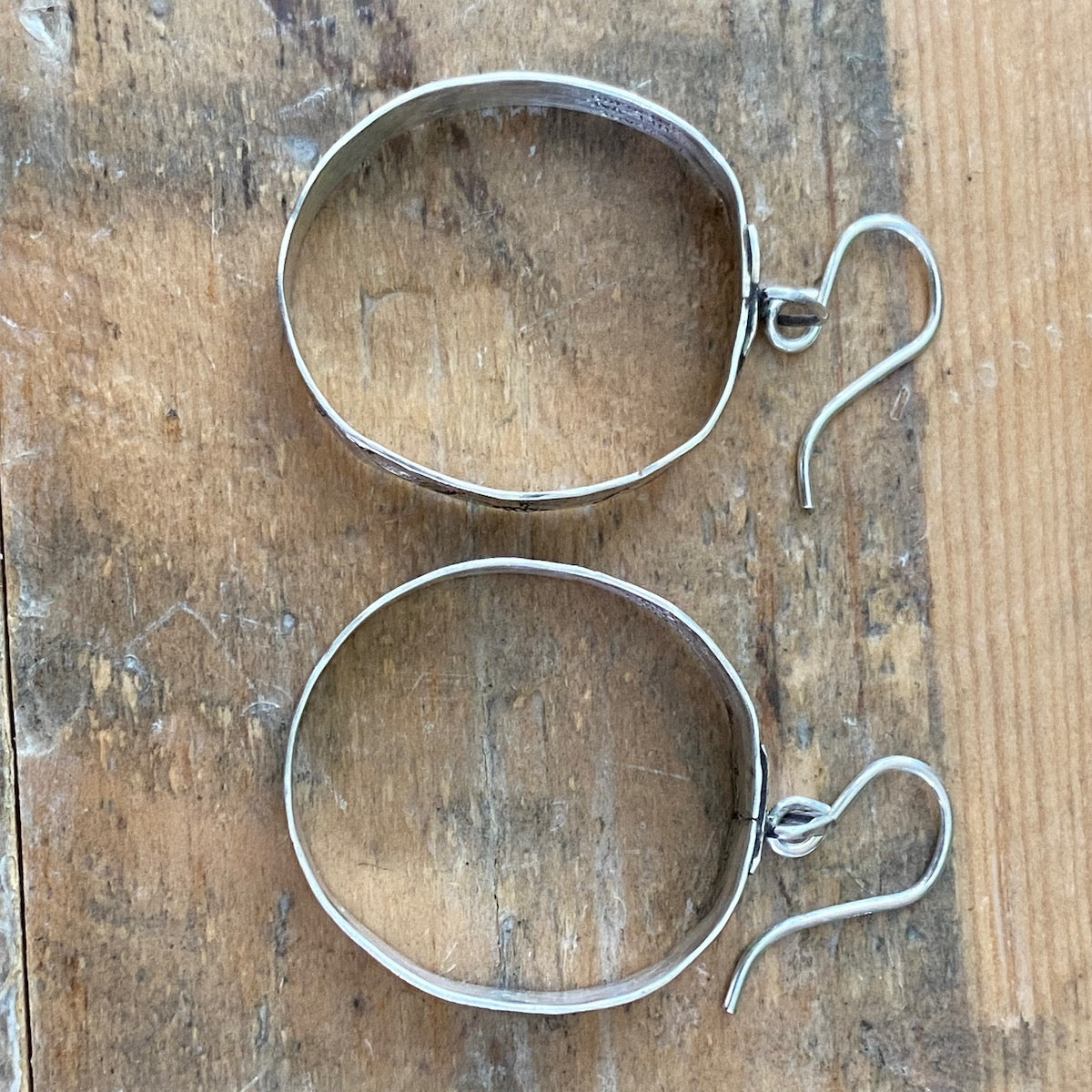 Silver Leaf Hoop Earrings Margaret Sullivan