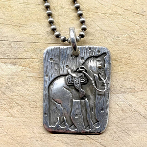 Silver 14kGold Horse Necklace Margaret Sullivan