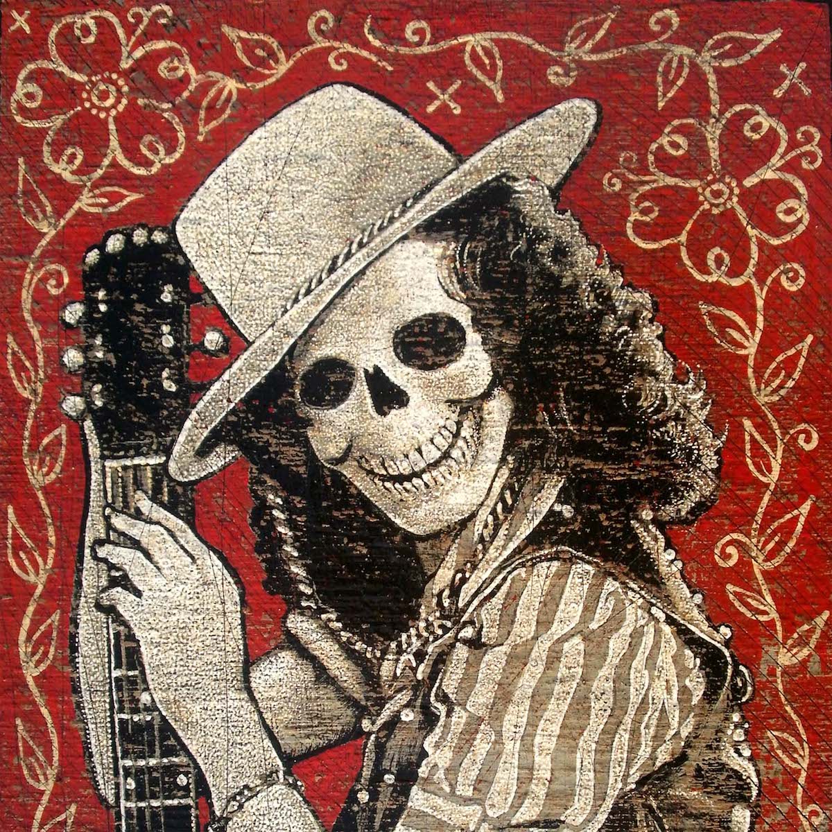 Red Skull Girl Jon Langford