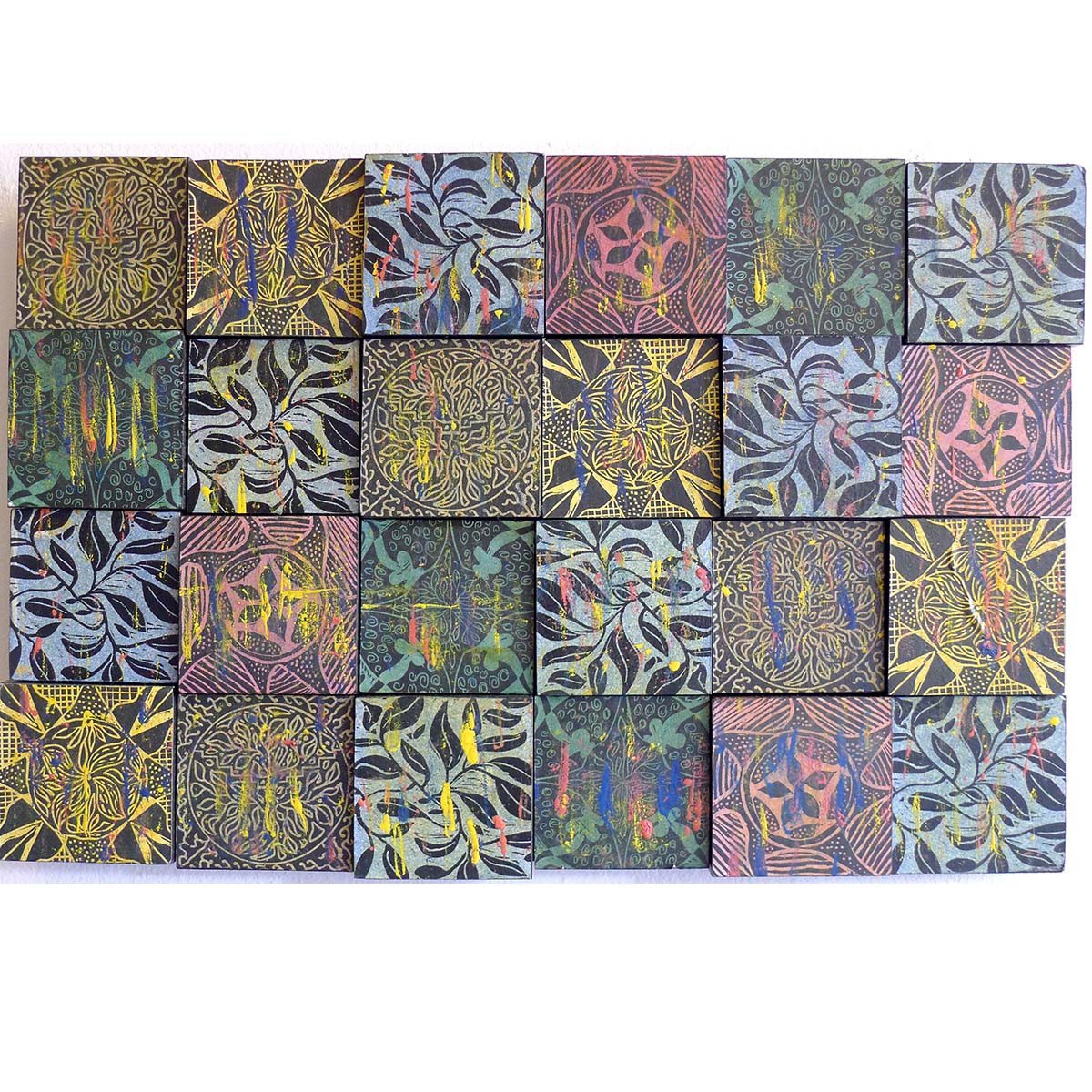 6 x 4 Wooden Quilted Circles Jim Sherraden