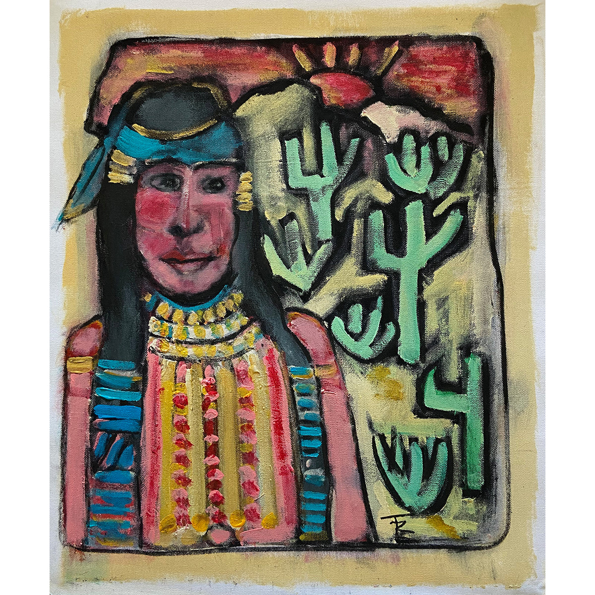 Pima Woman Sonora Desert Tom Russell