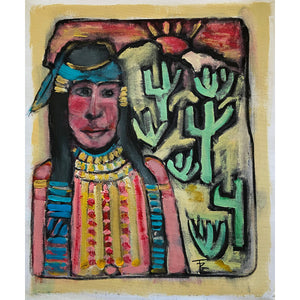Pima Woman Sonora Desert Tom Russell