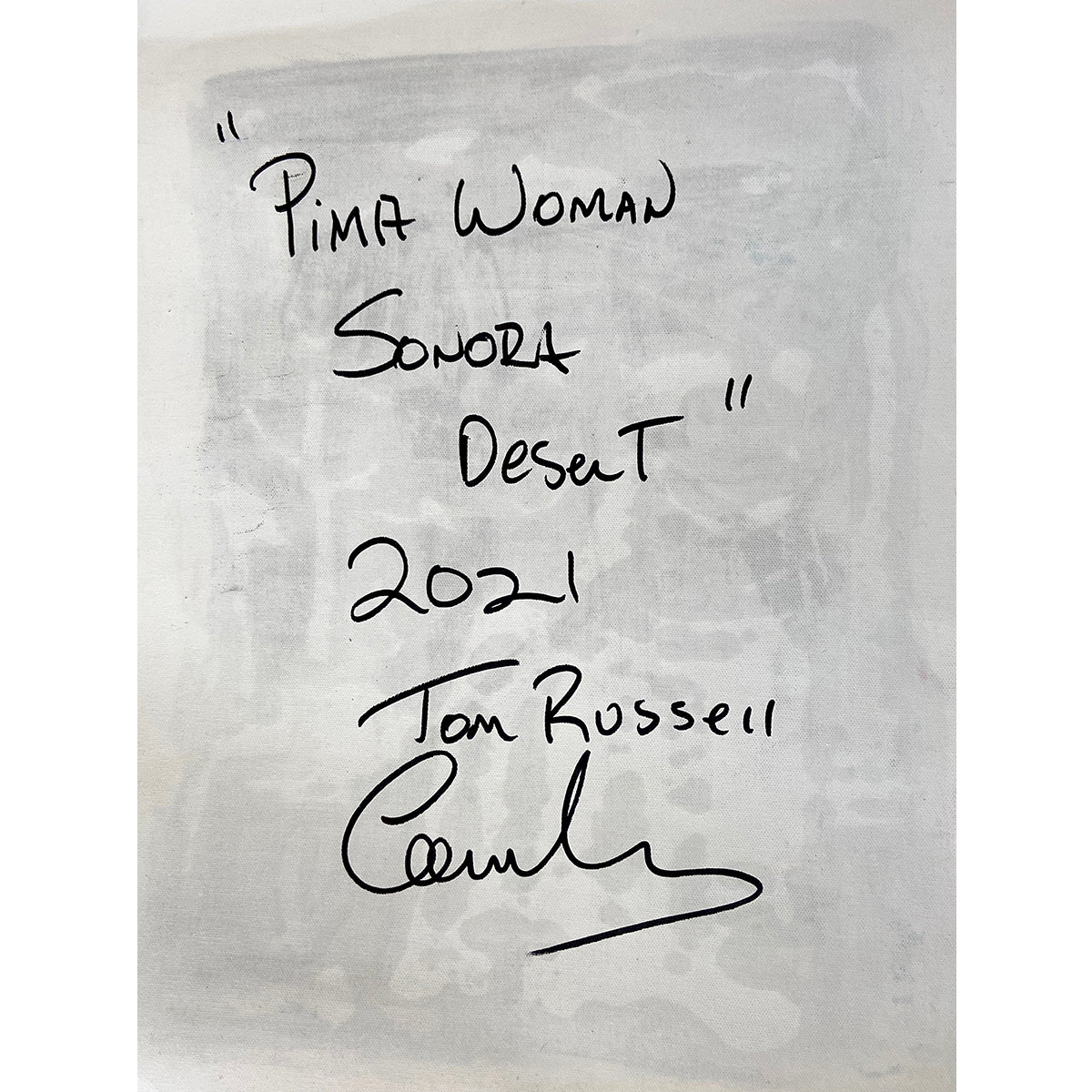 Pima Woman Sonora Desert Tom Russell