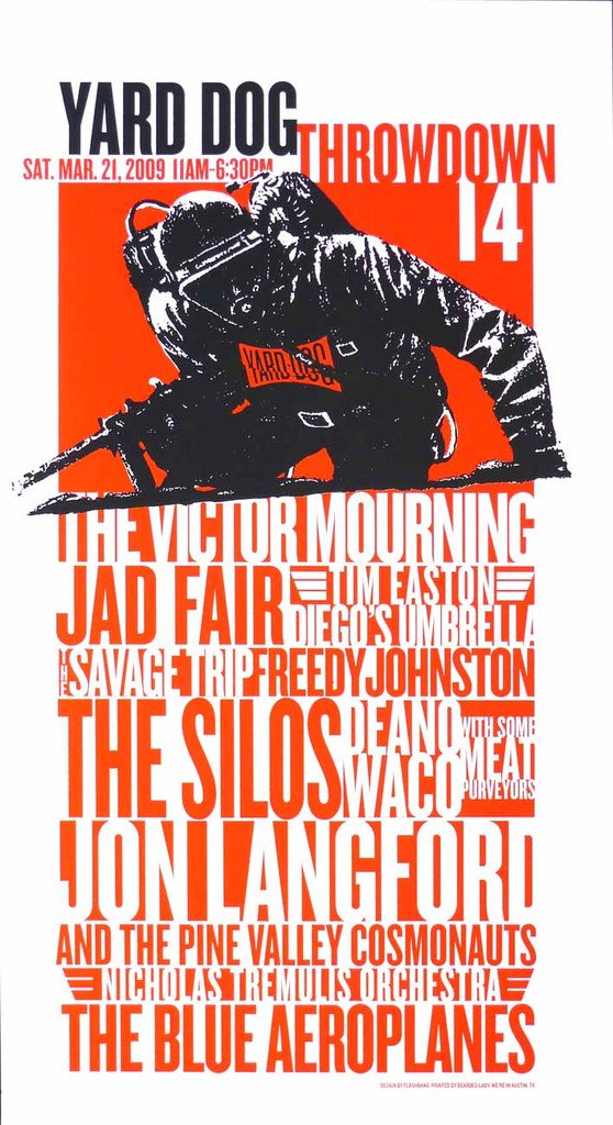 Yard Dog Throwdown 14 - 2009 Poster Yard Dog